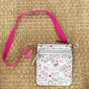 Coach Graffiti Poppy Butterfly Crossbody